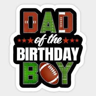 Dad And Mom Of The Family Football Decor Sticker